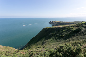 Fototapeta premium Walking the Howth Cliff Path Loop