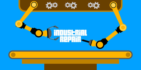 Industrial repair banner