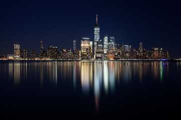 Fototapeta premium singapore skyline at night