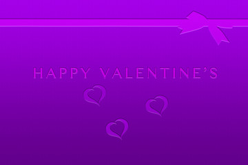 Purple Valentine's Day Card