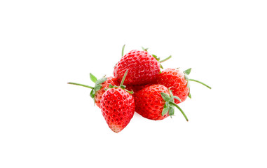 Fresh strawberry isolated on a white background.