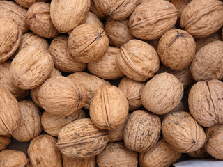 Pile of walnuts