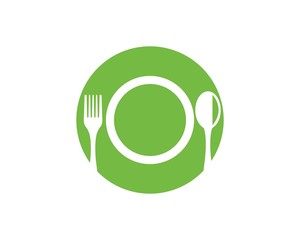 fork,knife logo vector illustration