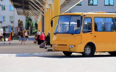 bus at the bus stop