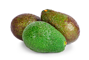 avocado isolated on white background