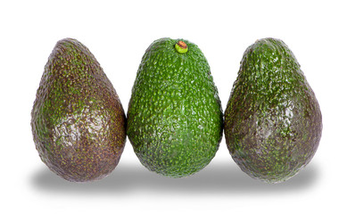 Avocado isolated on white background