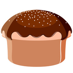 Isolated muffin icon