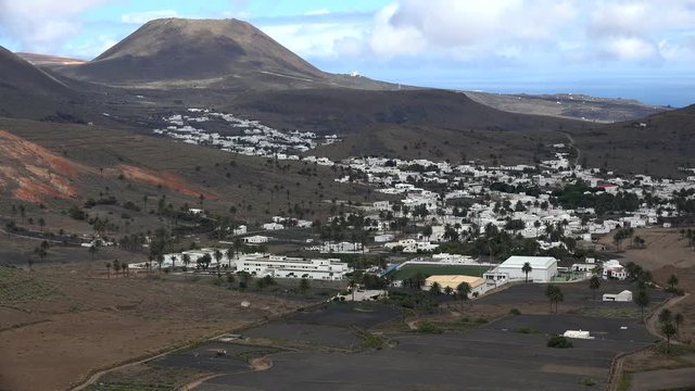 Haria in the Valley of Thousand Palm Trees, Lanzarote, Canary Islands, Spain, Atlantic, Europe