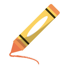 Crayol color pencil isolated