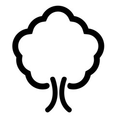 Isolated abstract tree icon