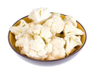White chopped cauliflower