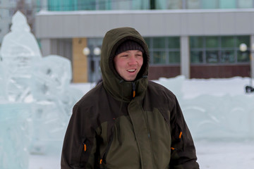 Portrait of a fitter in a green jacket