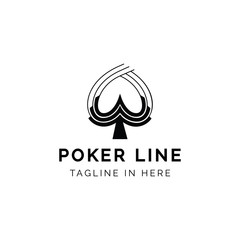 poker line logo template