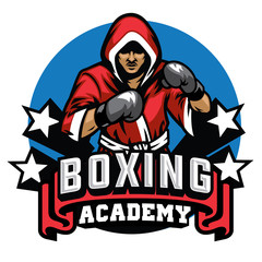 boxing badge design