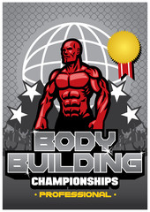 bodybuilding contest poster