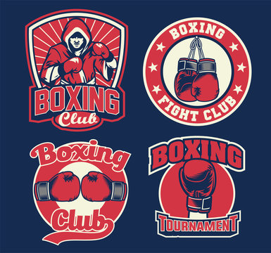 badge design of boxing