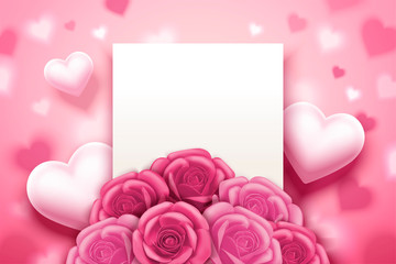 Romantic valentine's card