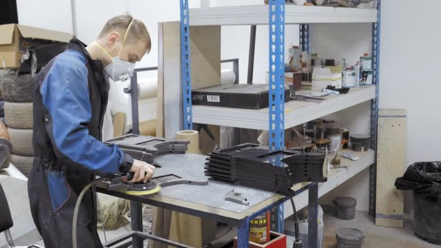 Repairman worth his work table. Workspace auto repair wizard