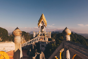 The top of Tiger Cave temple, (Wat Tham Suea), Krabi region, Thailand