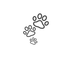 Paw logo vector