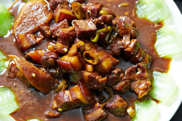 Fried Pork Belly in Soy Sauce