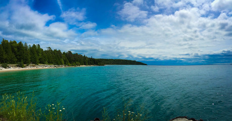 tropical island in the sea
