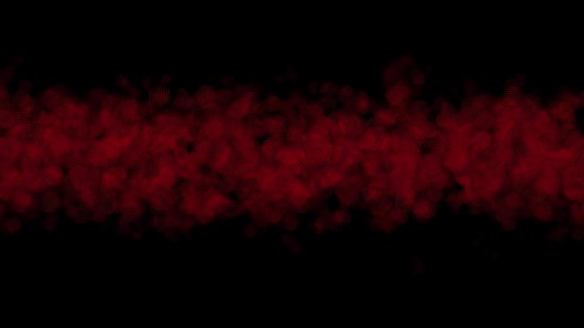 red haze image particles corizontal