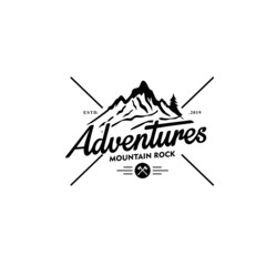 Mountain Vintage Logo Template