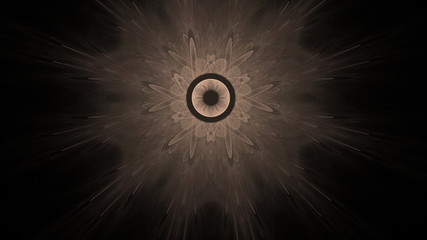 Fantasy chaotic colorful fractal pattern. Abstract fractal shapes. 3D rendering illustration background or wallpaper