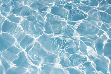Texture of water in swimming pool for background