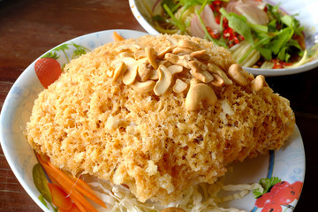 Crispy catfish salad