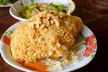 Crispy catfish salad