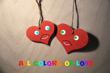 Gay hearts Valentines