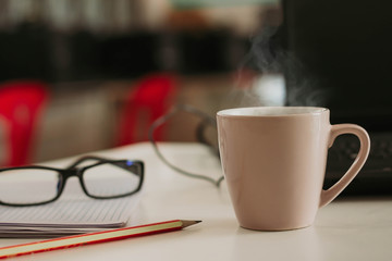 Coffee cup background
