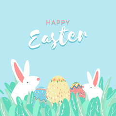 Easter border illustration
