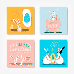 Easter celebration illustration collection