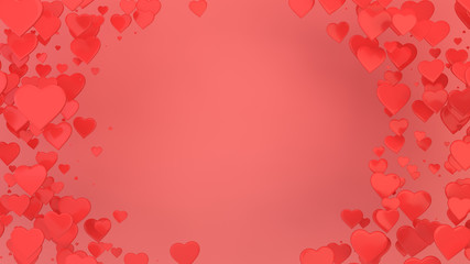 Hearts background for Valentines day