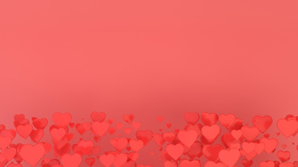 Hearts background for Valentines day