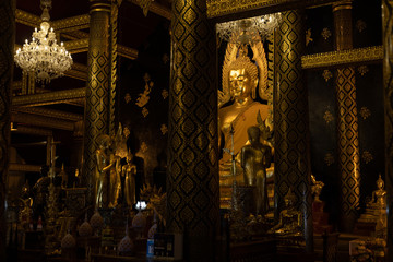 Buddha Statues in Phitsanulok province, Thailand.