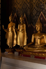 Buddha Statues in Phitsanulok province, Thailand.