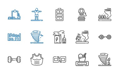 strength icons set