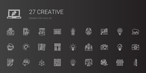creative icons set
