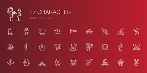 character icons set