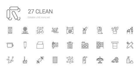 clean icons set