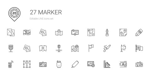 marker icons set