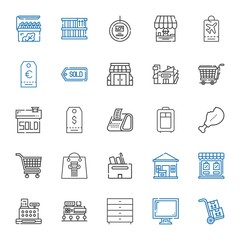 store icons set