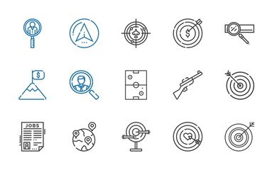 target icons set