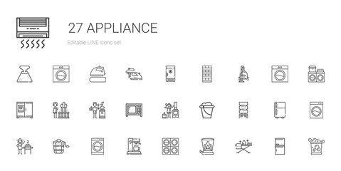 appliance icons set