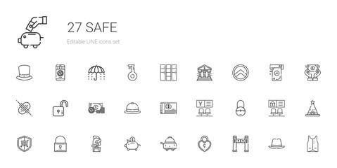 Fototapeta na wymiar safe icons set