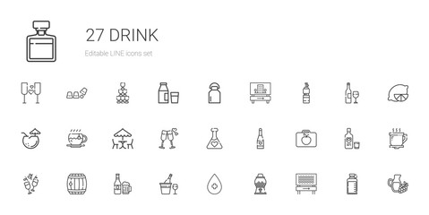 drink icons set